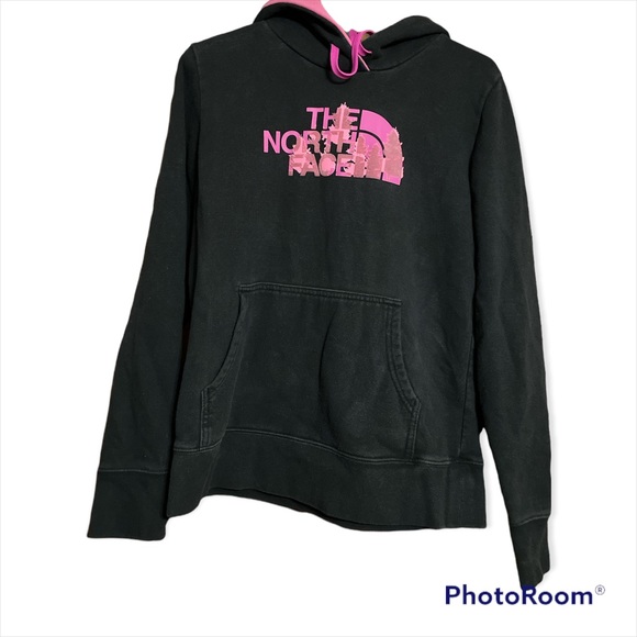 The North Face Hoodie Womens M Black and Pink Outdoor activewear Loungew… - Picture 1 of 6